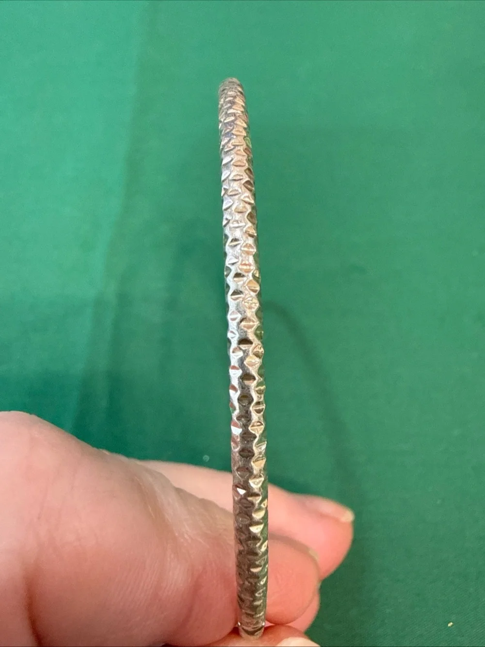 Mixed Metal Textured Bangle Bracelet Set - Women
